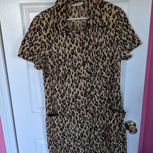 Daniel Field vintage cheetah dress, size 14
